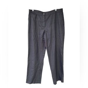 BRIONI SILK SHANTUNG WOMENS FLAT FRONT STRAIGHT LEG TROUSERS 10